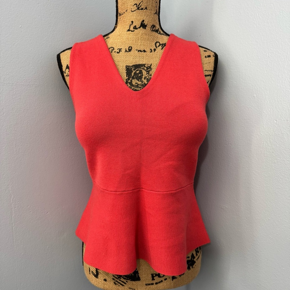Ann Taylor Knit Peplum Tank Top